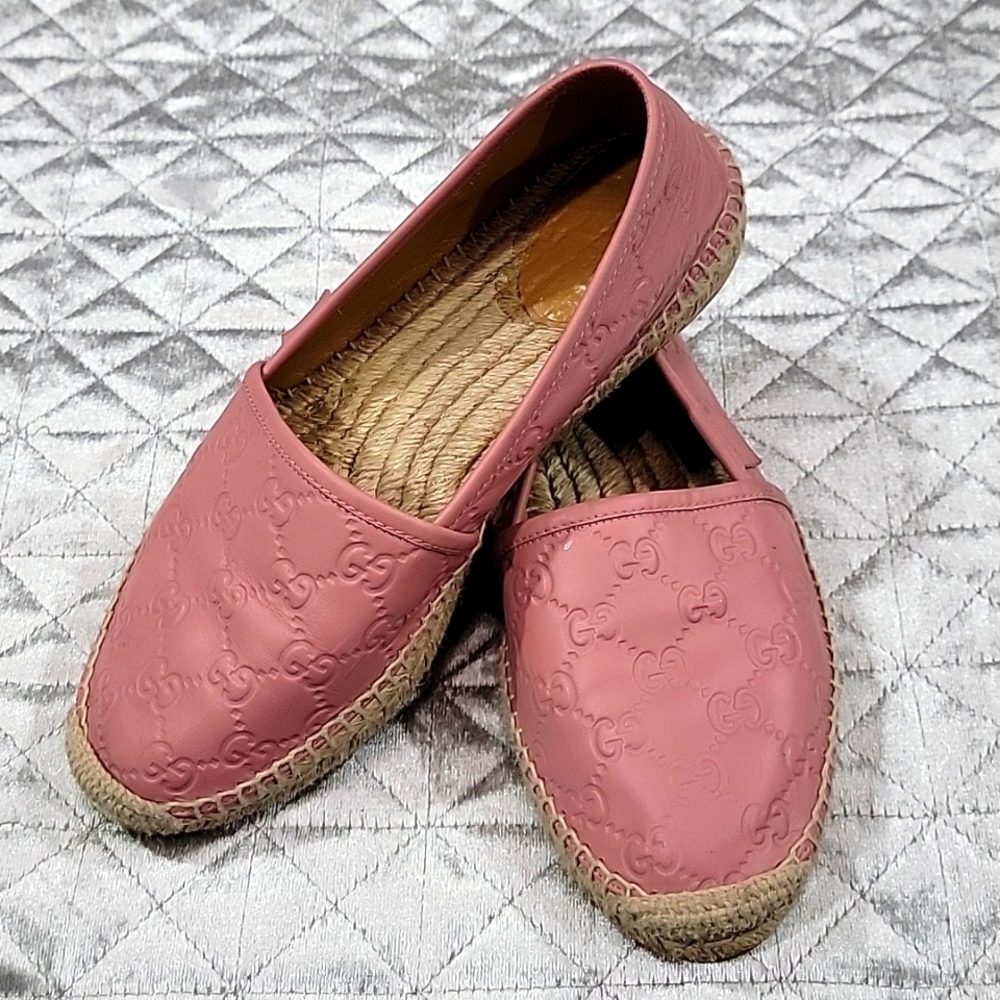 Authentic Gucci Leather Espadrilles Euc - image 2